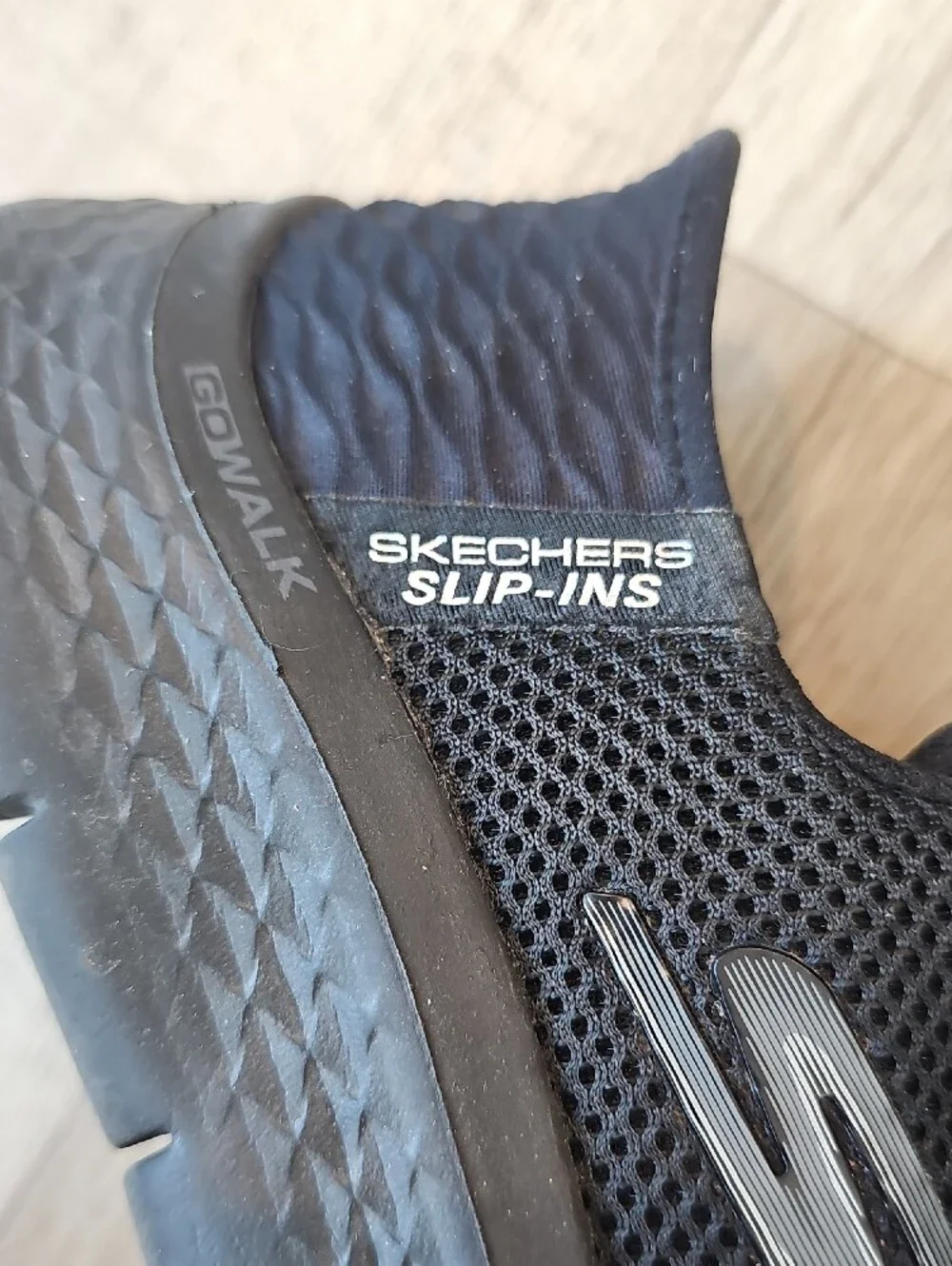 Skechers Women’s Black Athletic Slip-On Mesh Sneakers
